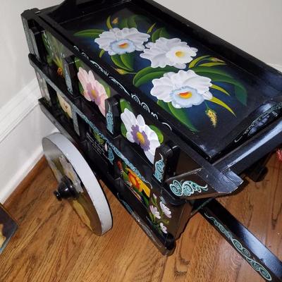 Hand painted cart 