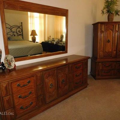 Thomasville dresser and armoire 
