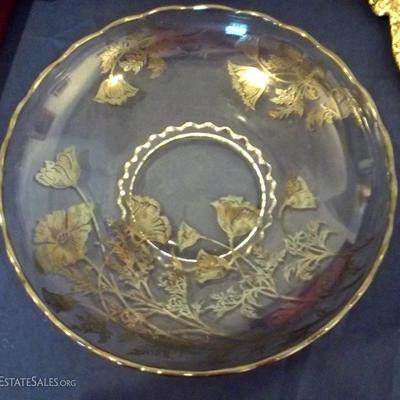 Large silver overlay Bowl.