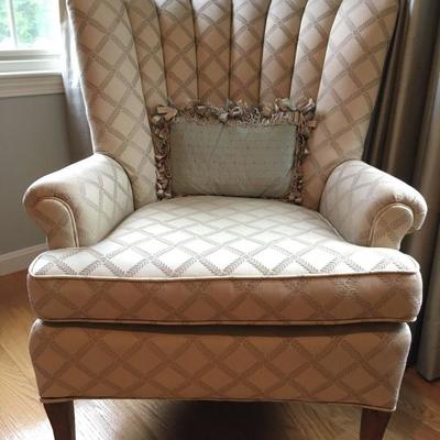 Scalloped Back Armchair 