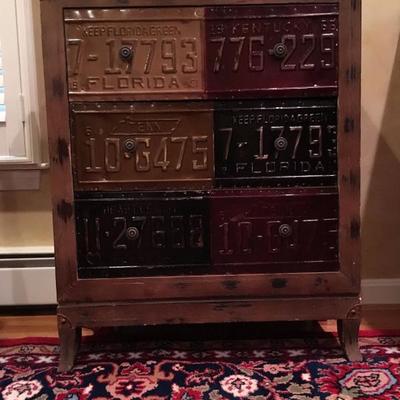 License Plate Chest 