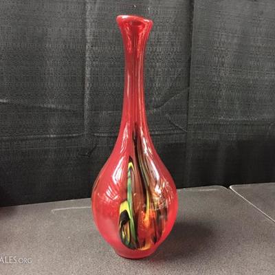 Red vase