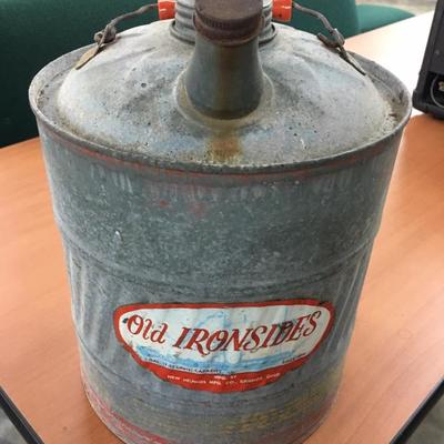 Old Ironsides vintage kerosene can
