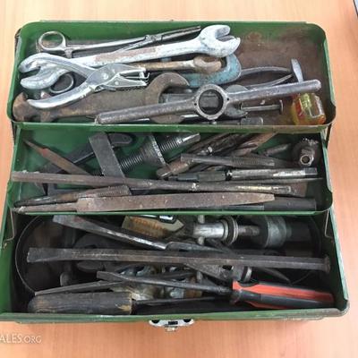 Toolbox with old tools