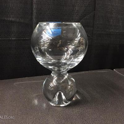 Crystal bubble glass vase