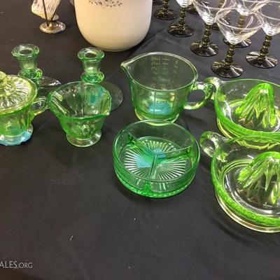 Green glassware