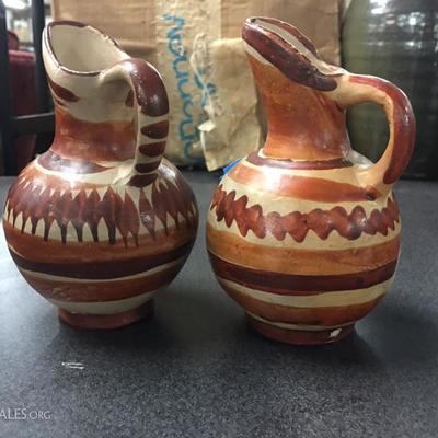 Pottery pitchers