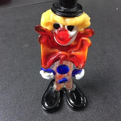 Murano art glass clown