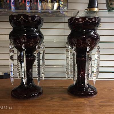 Antique lusters with prisms