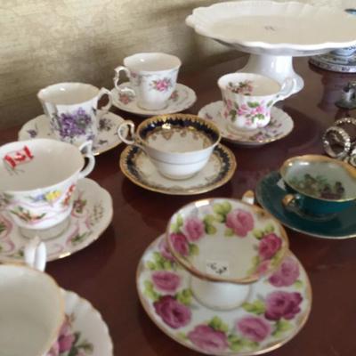 More tea cups and cal plate from Portugal 