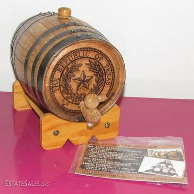 Table Top "The Republic of Texas" Beer Keg