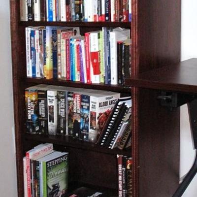 OSP Office Star Products Cherry Finish all Wood Matching Bookcase (48"H x 24"W x 16"D) with 3 Adjustable Shelves (1 of 2)