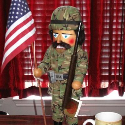 Camouflage Soldier Nutcracker
