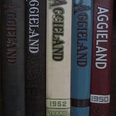 Texas A&M "Aggieland" Yearbooks (1950-1954)