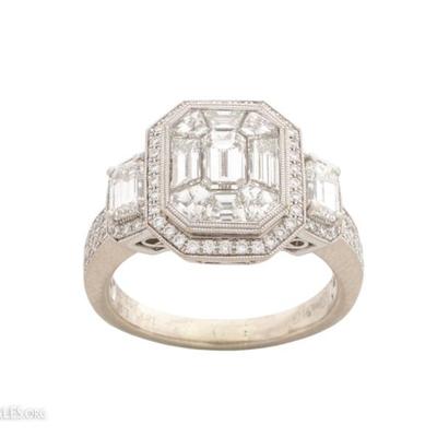 Ladies Simon G. 18k & Diamond Ring, 3.55 CTW