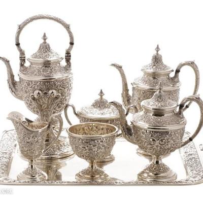 Manchester Silver Sterling Tea & Coffee Service