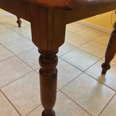 Large antique pine dining table