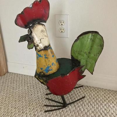 Scrap metal rooster