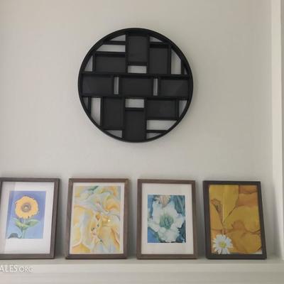 circular photo frame, framed art prints