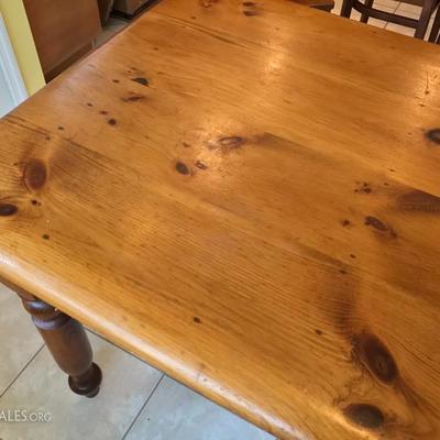 Large antique pine dining table