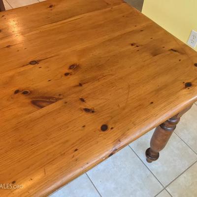 Large antique pine dining table