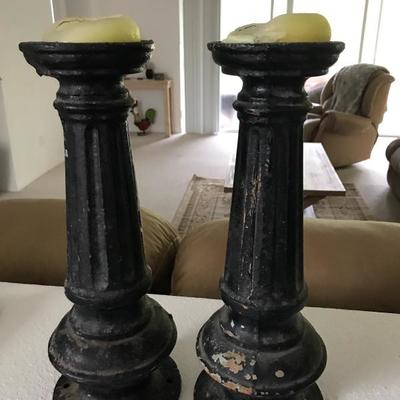 Hand crafted solid cast iron architectural salvage decorative posts