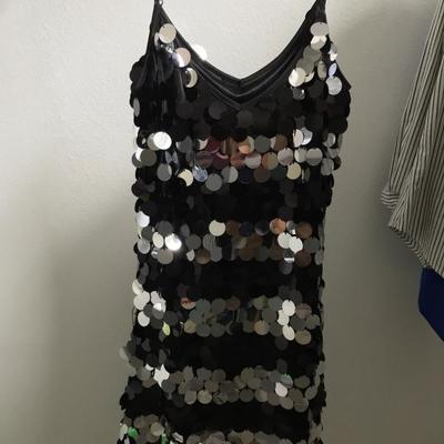shiny dress, party dress
