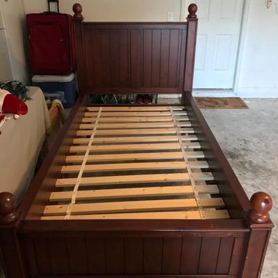 Pottery Barn Twin wood bed