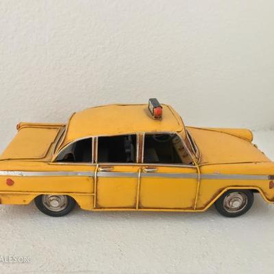 metal yellow cab model
