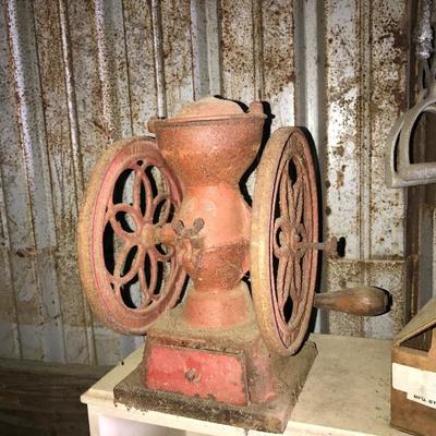 Antique Coffee Grinder Stowmarket 1920 Suffolk Iron Foundry England