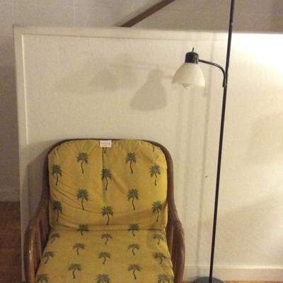 JYR105 Tropical Rattan Arm Chair & Floor Lamp
