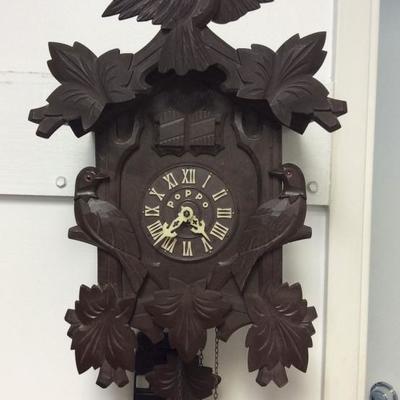 JYR026 Vintage Japanese Poppo Wood Cuckoo Clock
