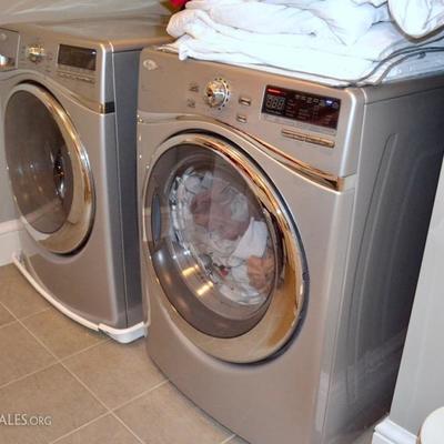 Whirlpool Duet Steam frontloading washer and dryer