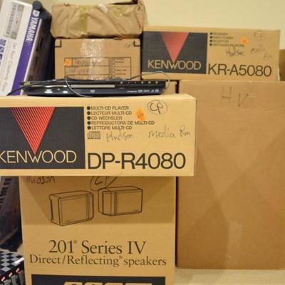 Kenwood and Bose stereo equipment