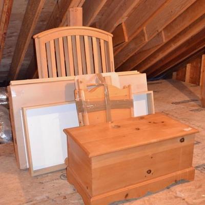 Crib and blanket chest