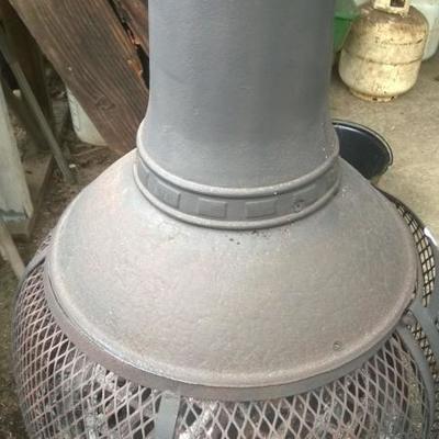 Chiminea with 360 view of fire