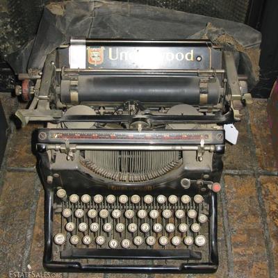 underwood #5 typewriter