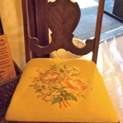 Antique side chair $45