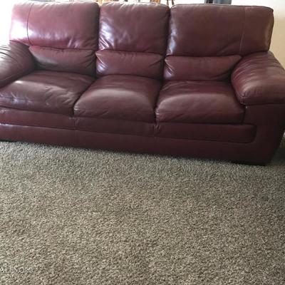 Excellent condition Leather Sofa and Love seat 