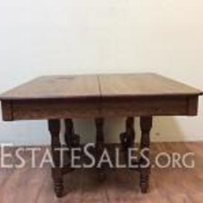 Antique Solid Wood Oak Table
