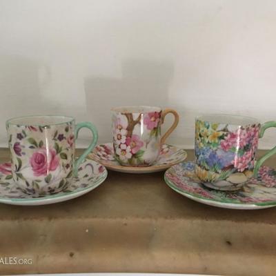 Shelley Miniature Tea Cups