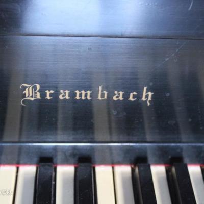 A19#1 Brambach 1920 Baby Grand Piano 4'10'' Black Finish 1 key as-is #37109
