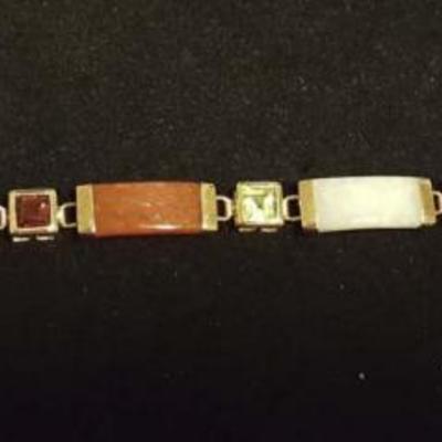 FSL188 Jade and 14K Gold Bracelet
