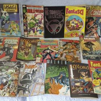 FSL060 Lot of Vintage Comic Books - Usagi, Iron Man, FantaSCI & More
