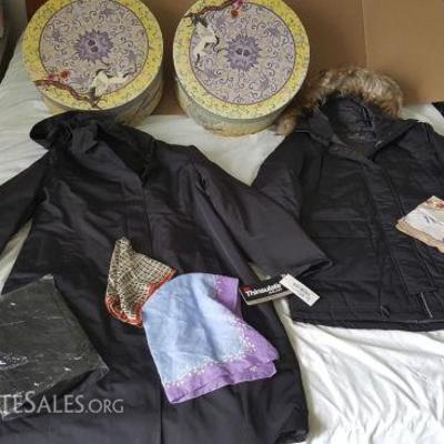 FSL064 New All Weather Coat & Ladies Parka, Hat Boxes & More
