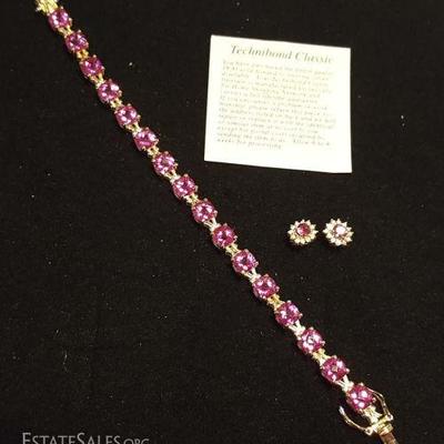 FSL195 Technibond Classic Bracelet & Earrings
