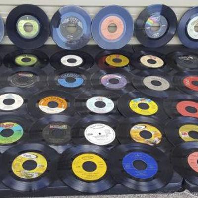 FUJ025 Vintage 45 RPM Vinyl Records Lot #2
