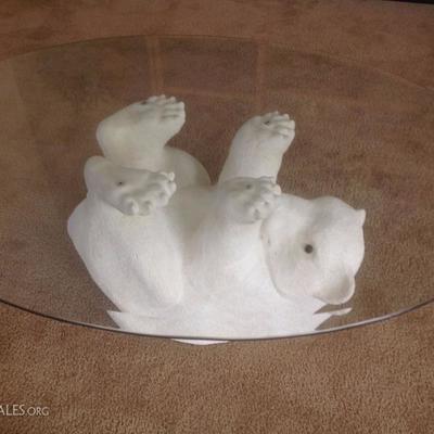 Polar bear coffee table