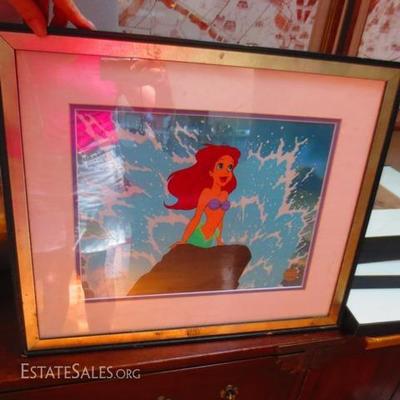 ANIMATION CELL ARIEL'S WISH WITH CERTIFICATE