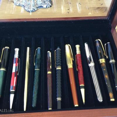 Variety of pens from Parker, Cartier, Mont Blanc and more 